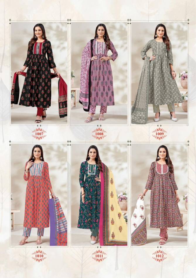 Nayra Vol 1 By Balaji Cotton Naira Cut Kurti With Bottom Dupatta Wholesale Price In Surat